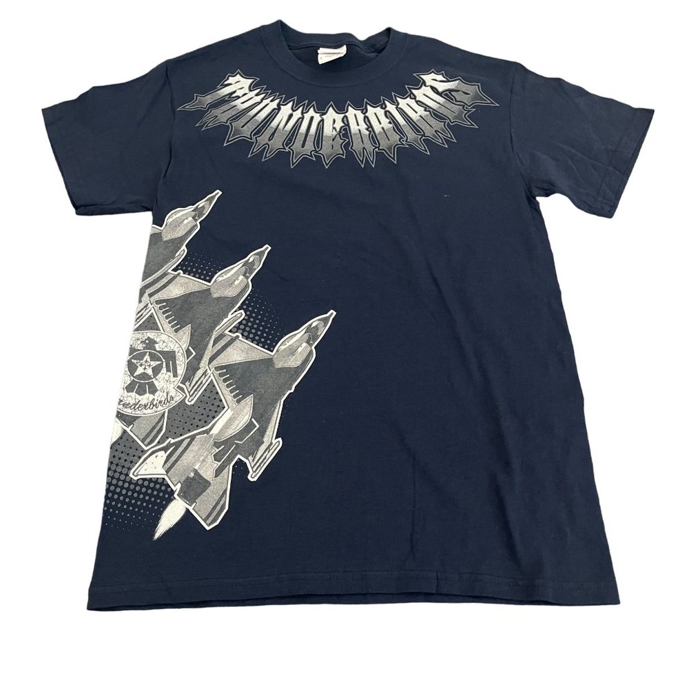 Gildan Blue Thunderbirds US Airforce Jet Print SS T-shirt Women's, Size S NWOT